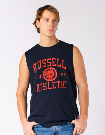 Arched Muscle Men's Tee - Michigan Navy