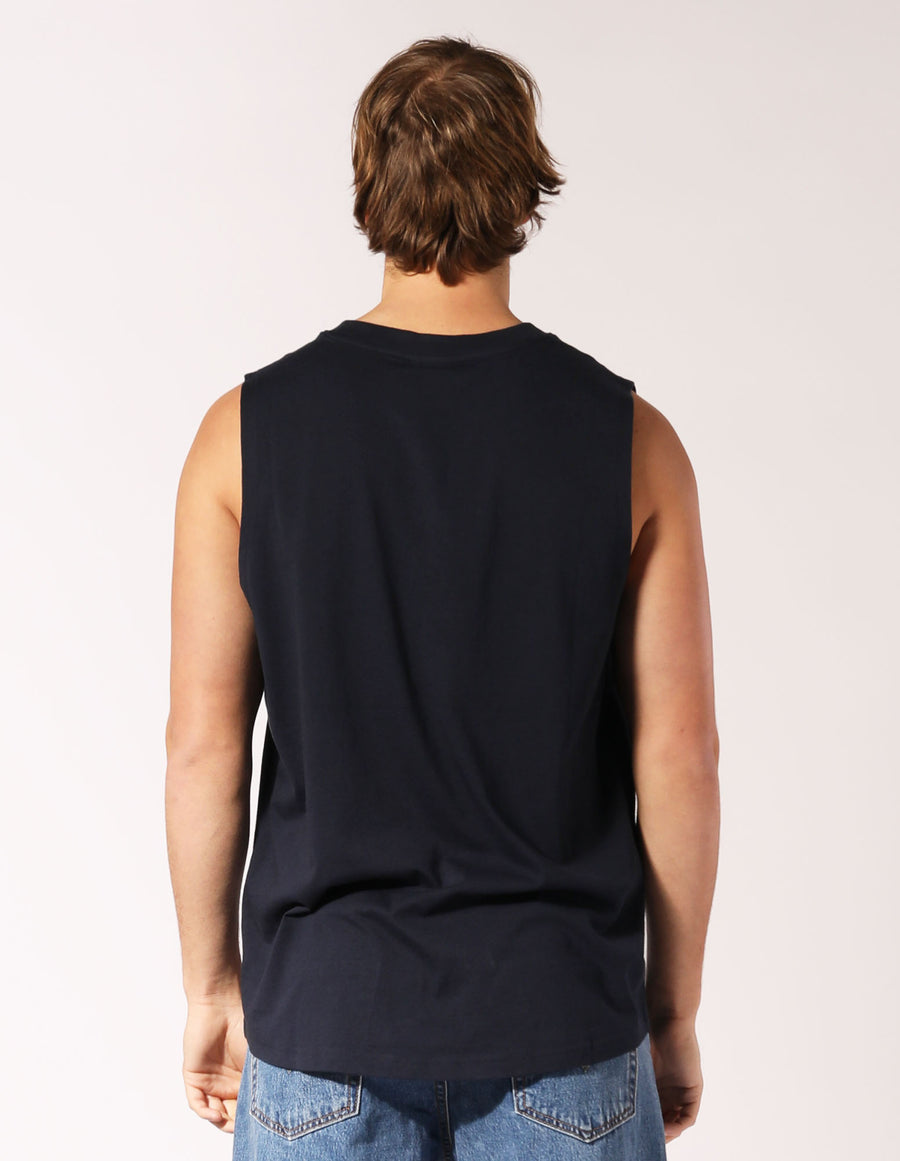 Arched Muscle Men's Tee - Michigan Navy
