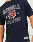 Wreath Oversize Men's Tee - Michigan Navy