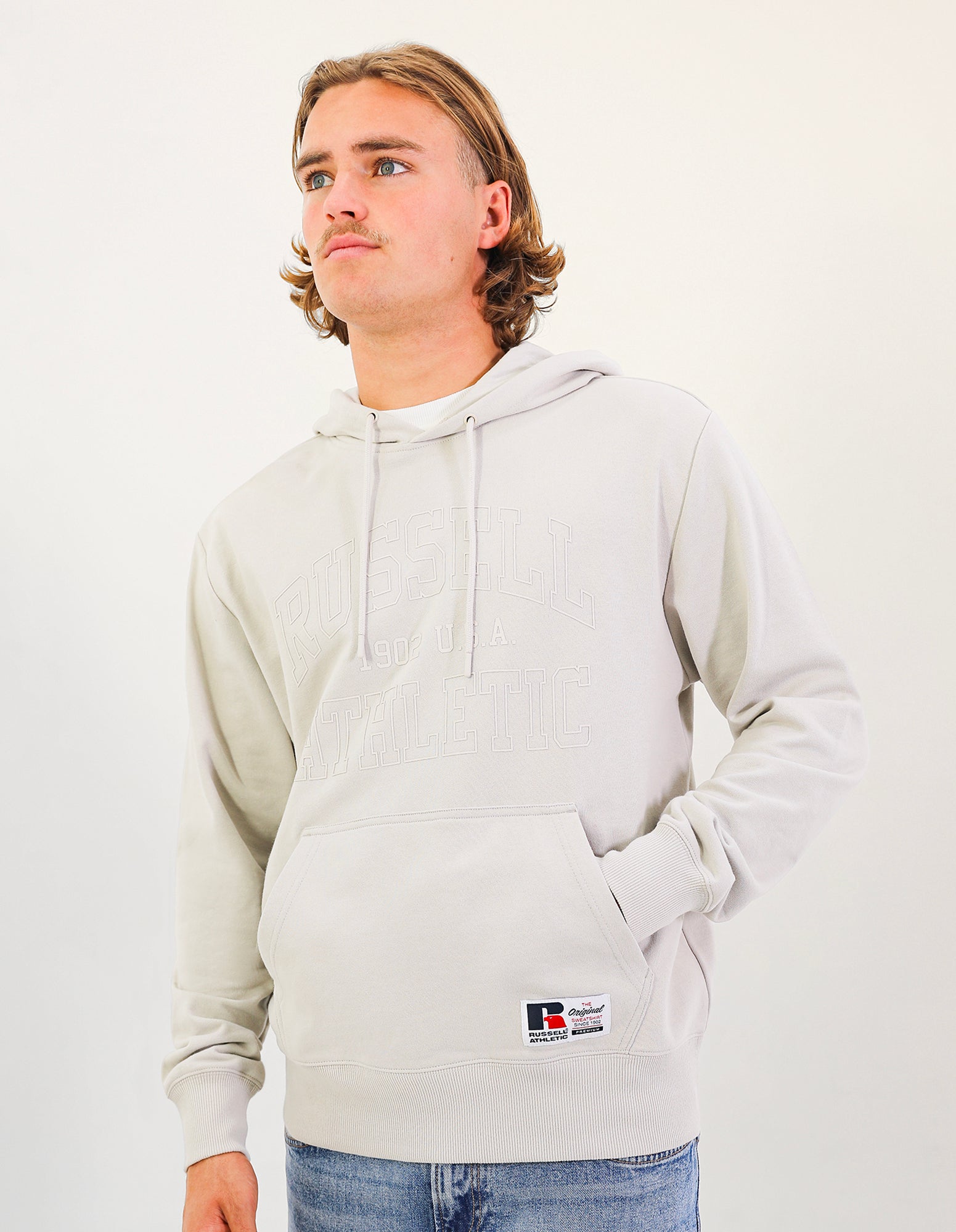 Greenwich Men's Hoodie - Stone