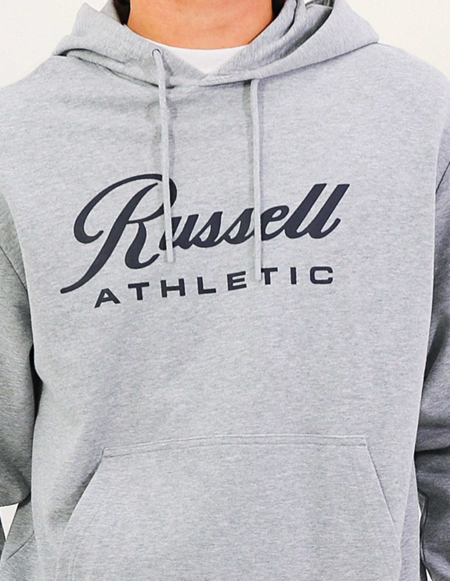 Script Men's Hoodie - Grey Marle