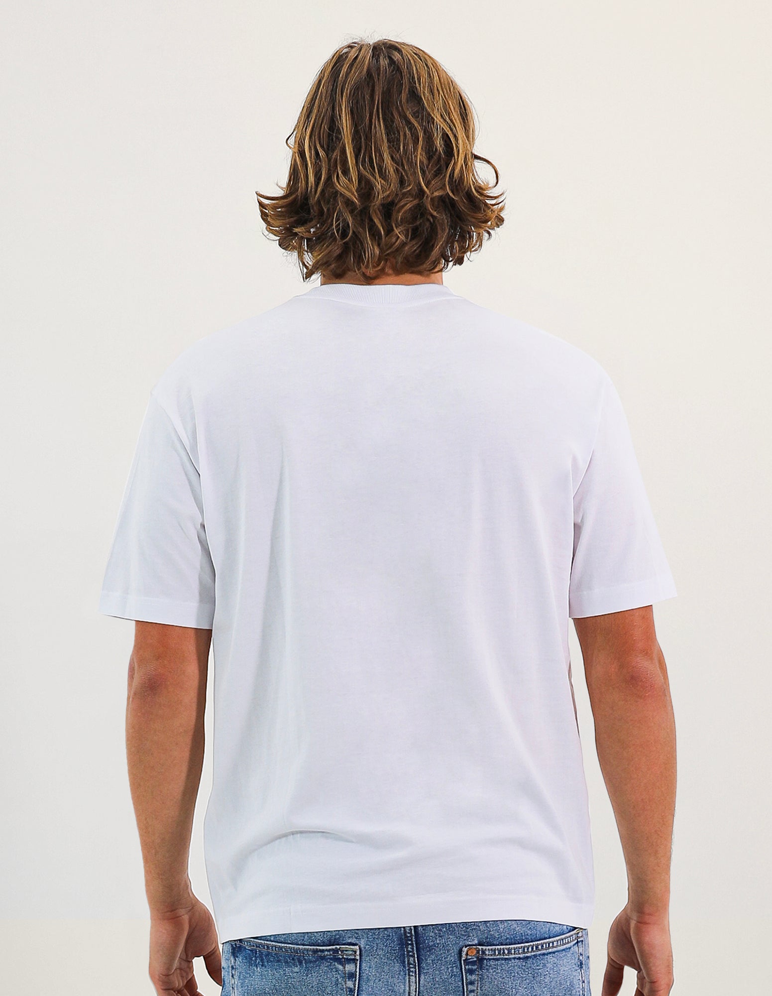 Men's 02 Outline Oversize Tee - White