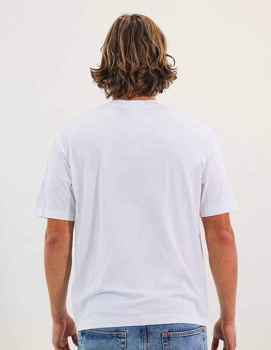 Men's 02 Outline Oversize Tee - White