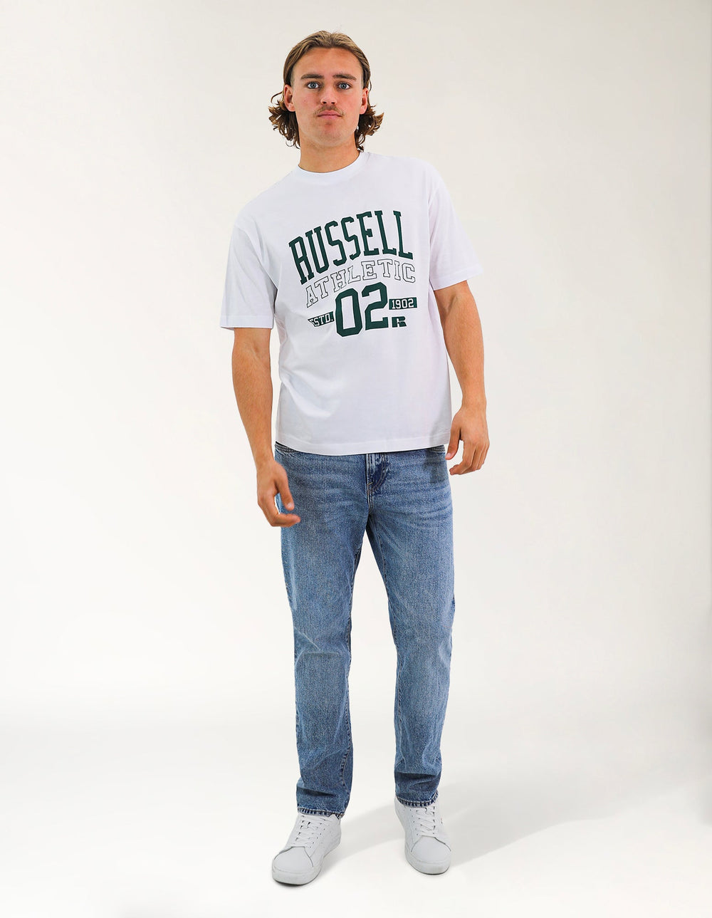 Men's 02 Outline Oversize Tee - White