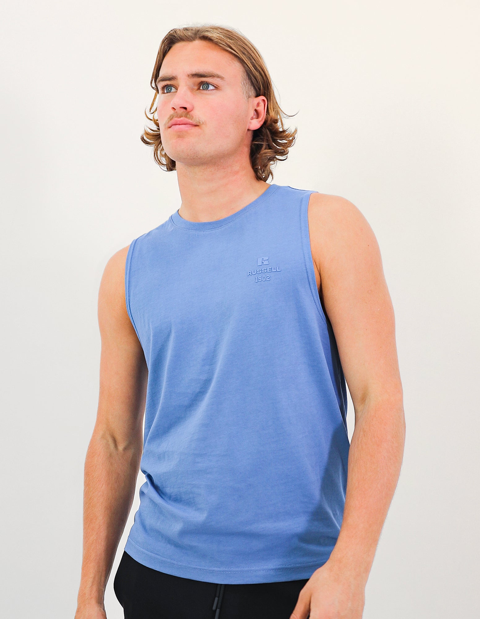 R Tech Leisure Men's Tank Top - Blue Mirage
