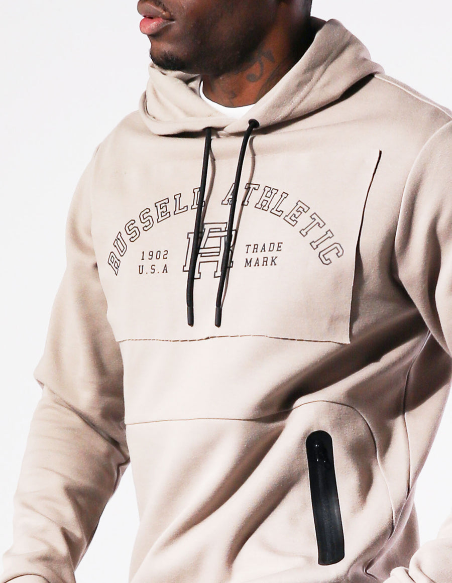 R Tech Lockup Men's Hoodie - Pumice