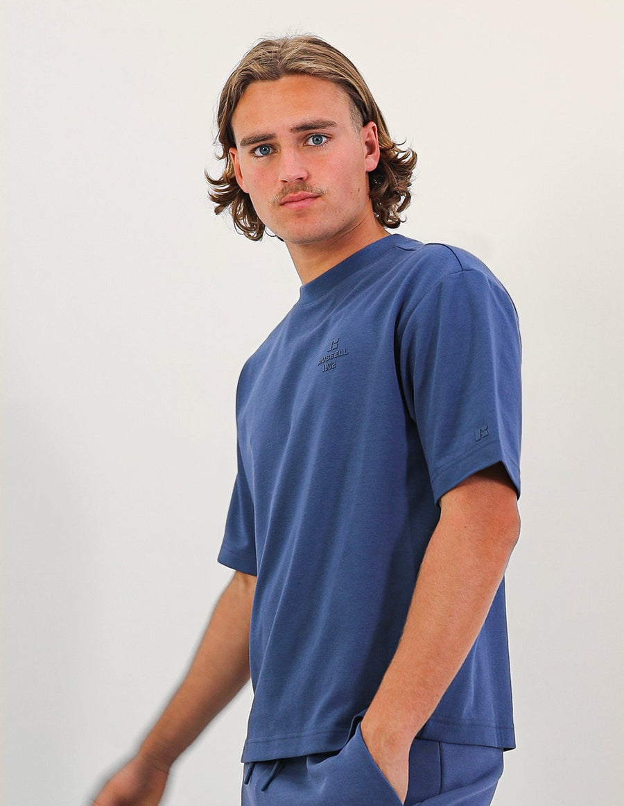 R Tech Leisure Mens Tee – Denim Blue