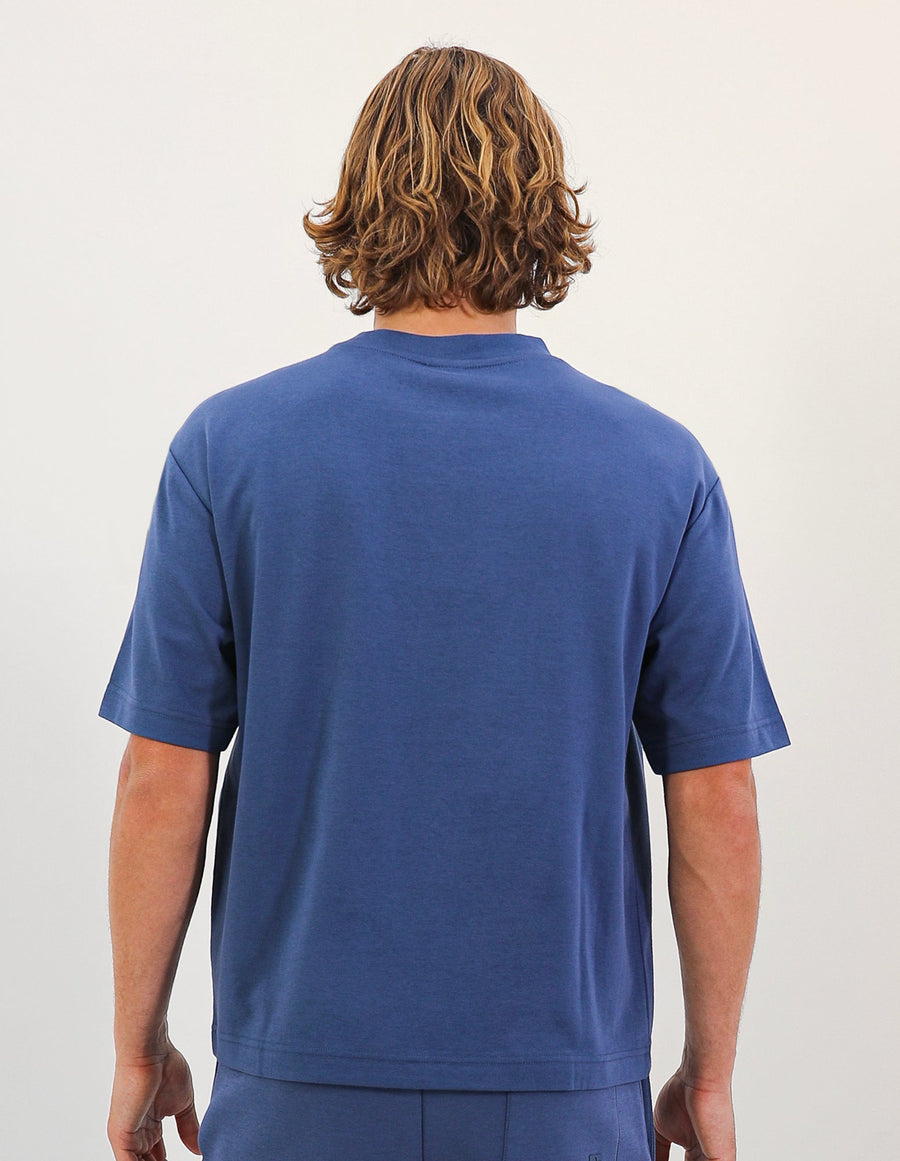 R Tech Leisure Mens Tee – Denim Blue