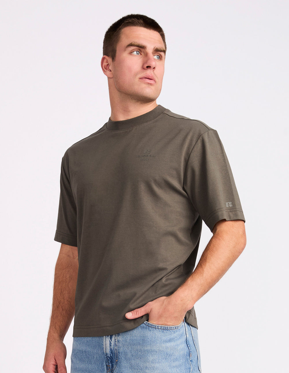 R Tech Leisure Mens Tee – Military