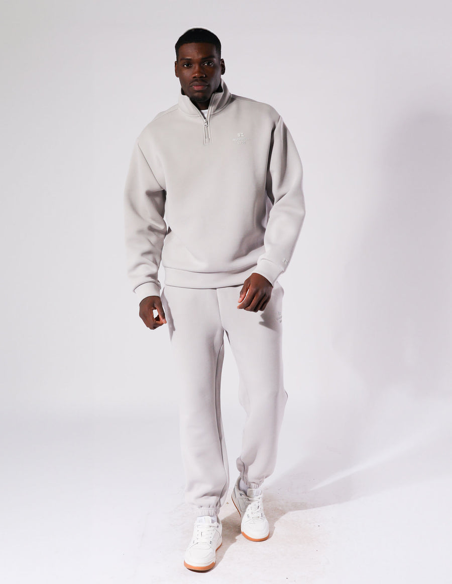 Russell Athletic Australia Men's R Tech Leisure 1902 Quarter Zip - Antarctica White | Russell Athletic AU True Since 1902