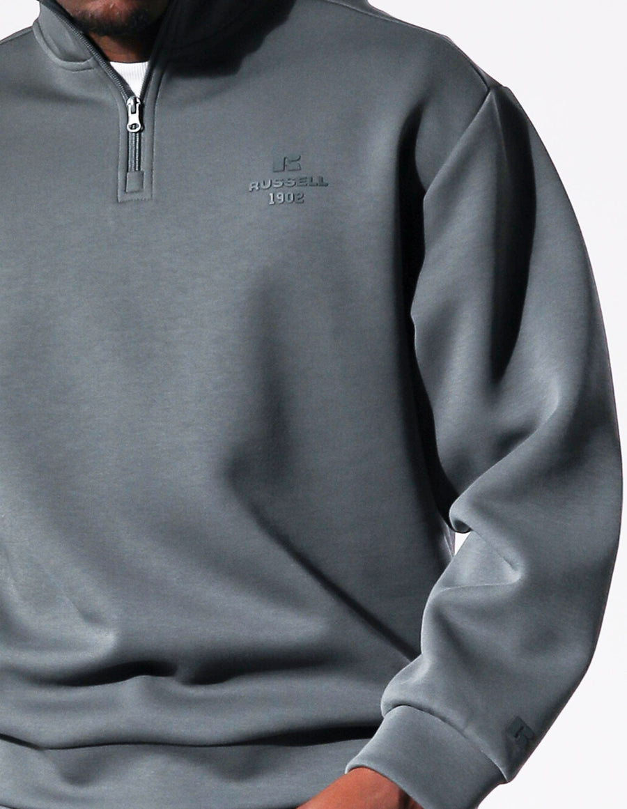 Russell Athletic Australia Men's R Tech Leisure 1902 Quarter Zip - Spruce True Since 1902