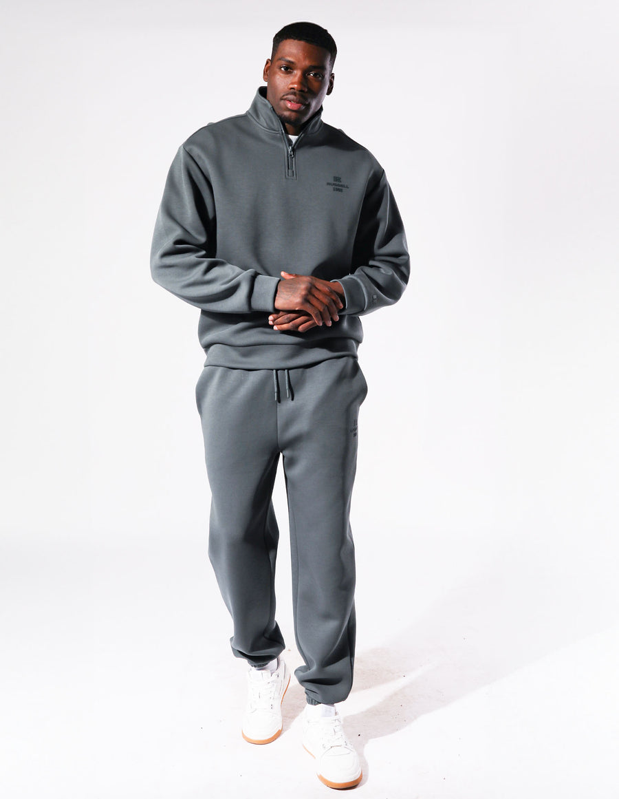 Russell Athletic Australia Men's R Tech Leisure 1902 Quarter Zip - Spruce True Since 1902