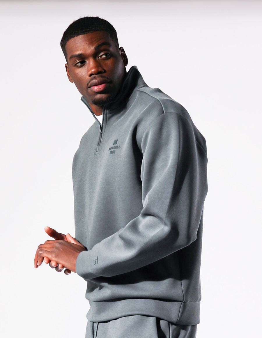 Russell Athletic Australia Men's R Tech Leisure 1902 Quarter Zip - Spruce True Since 1902