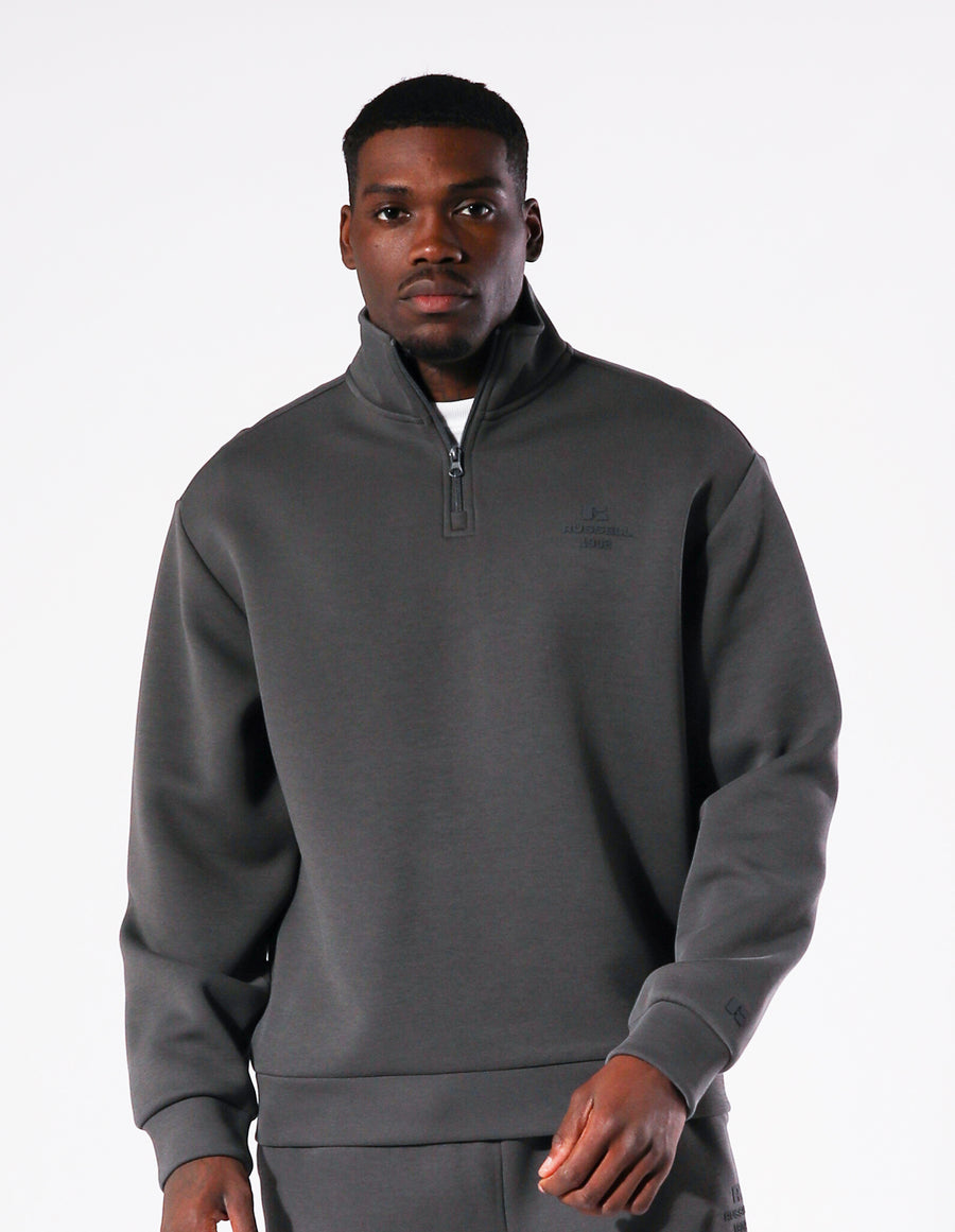 Russell Athletic Australia Men's R Tech Leisure 1902 Quarter Zip - Iron True Since 1902