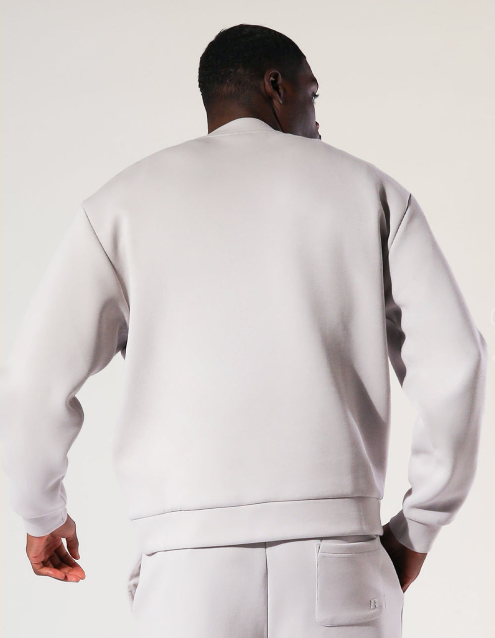 R Tech Leisure Men's Crew - Antarctica White