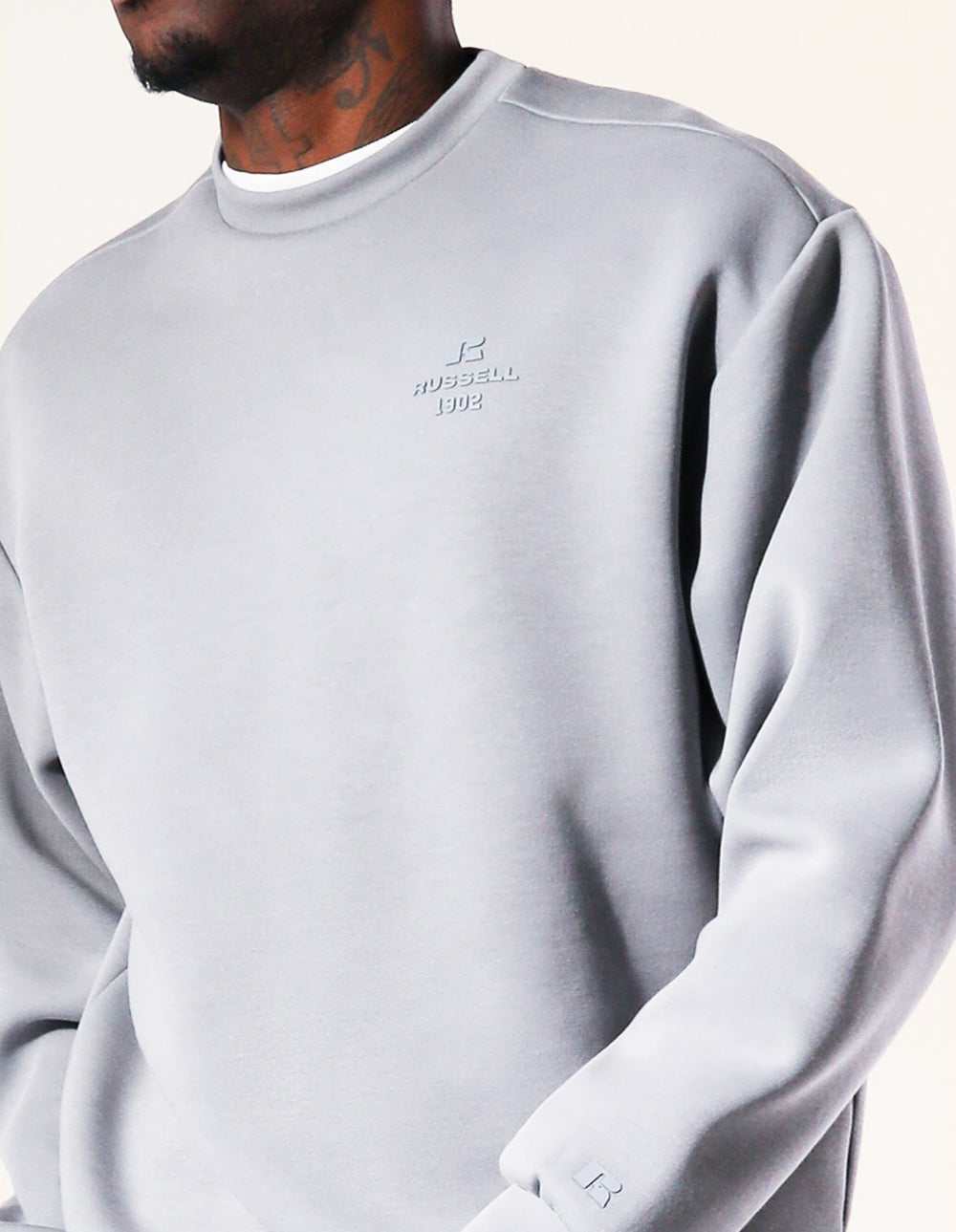 Russell Athletic Australia R Tech Leisure Men's Crew - Ash True Since 1902