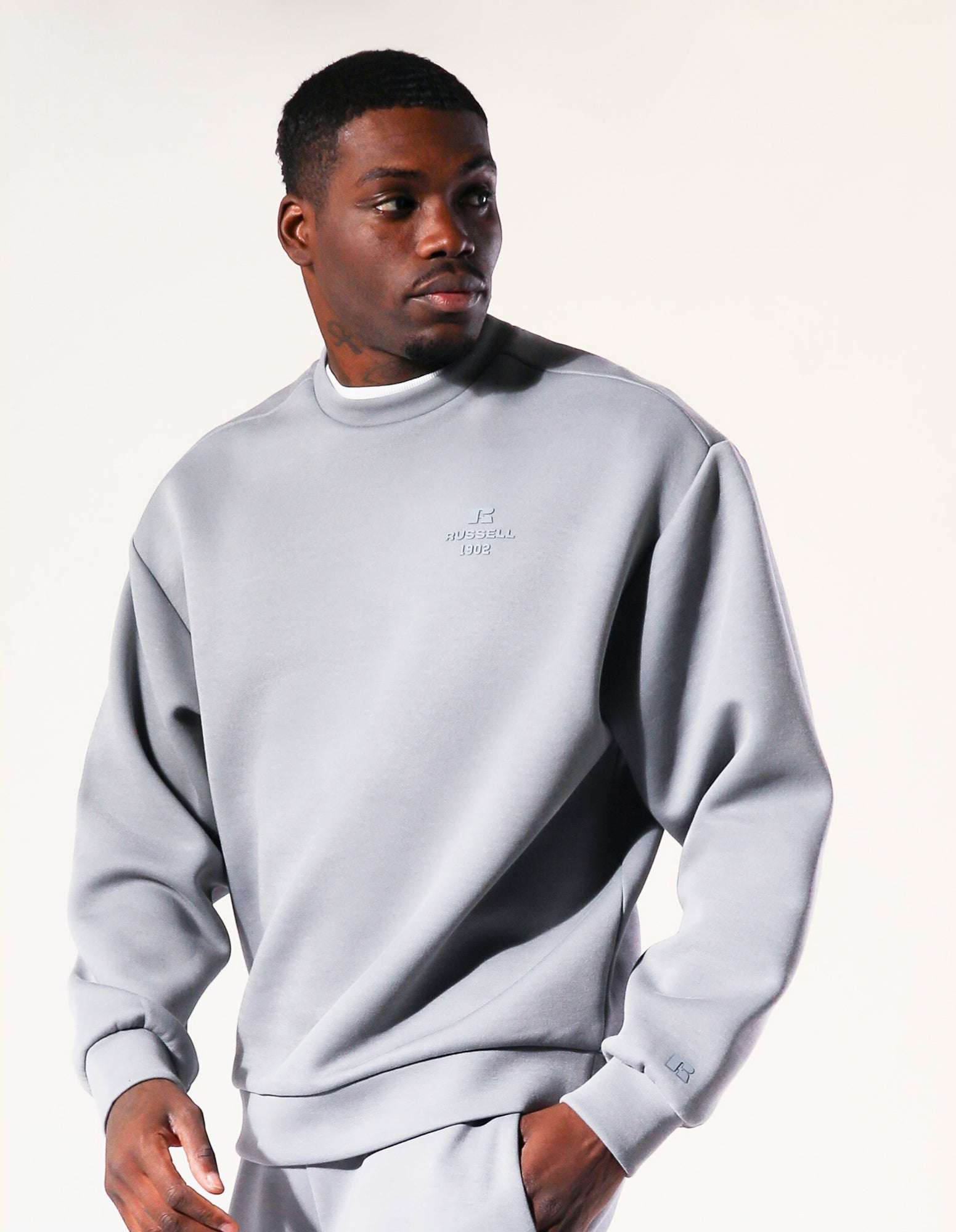 Men's R Tech Leisure 1902 Crew - Ash