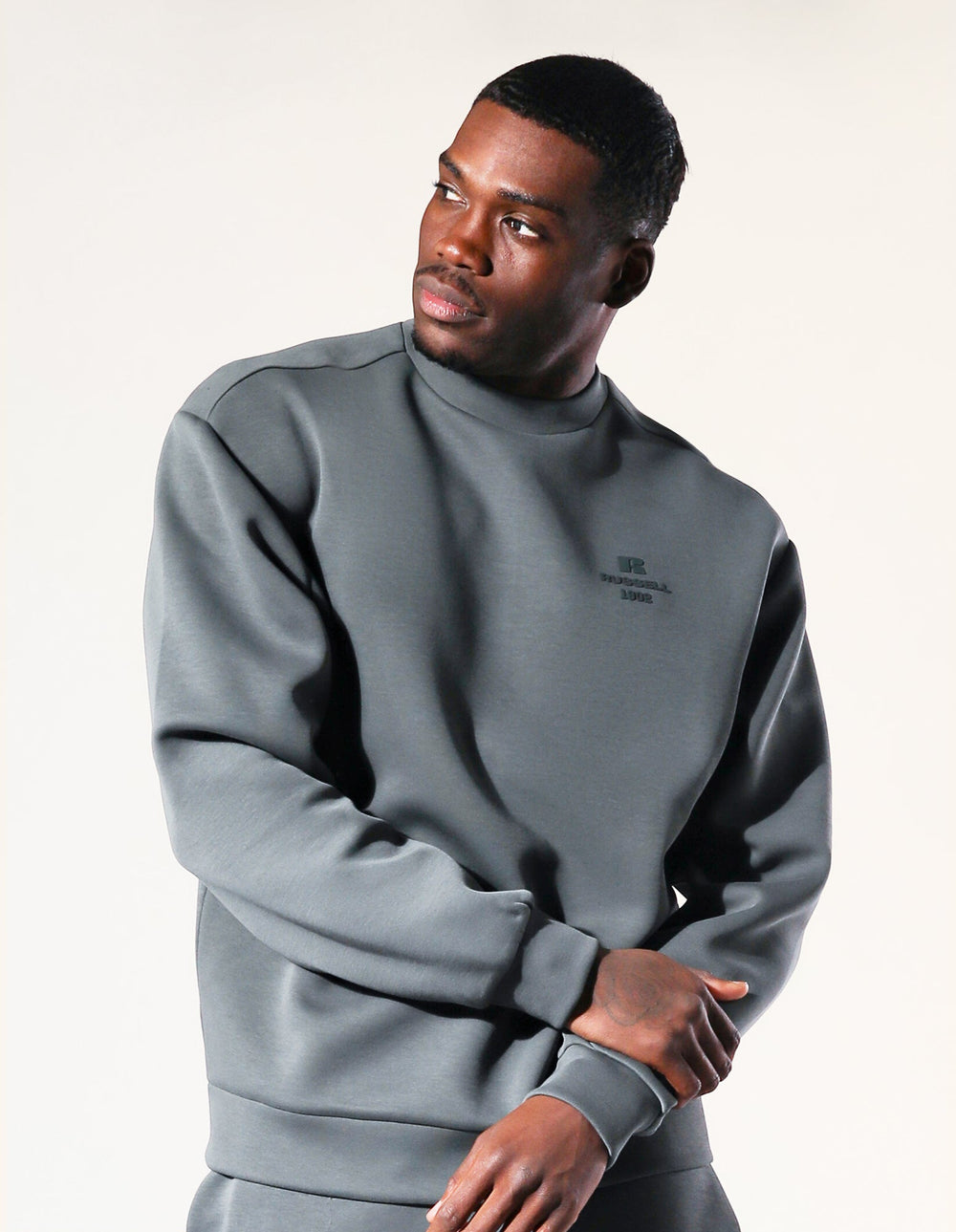 R Tech Leisure Men's Crew - Spruce