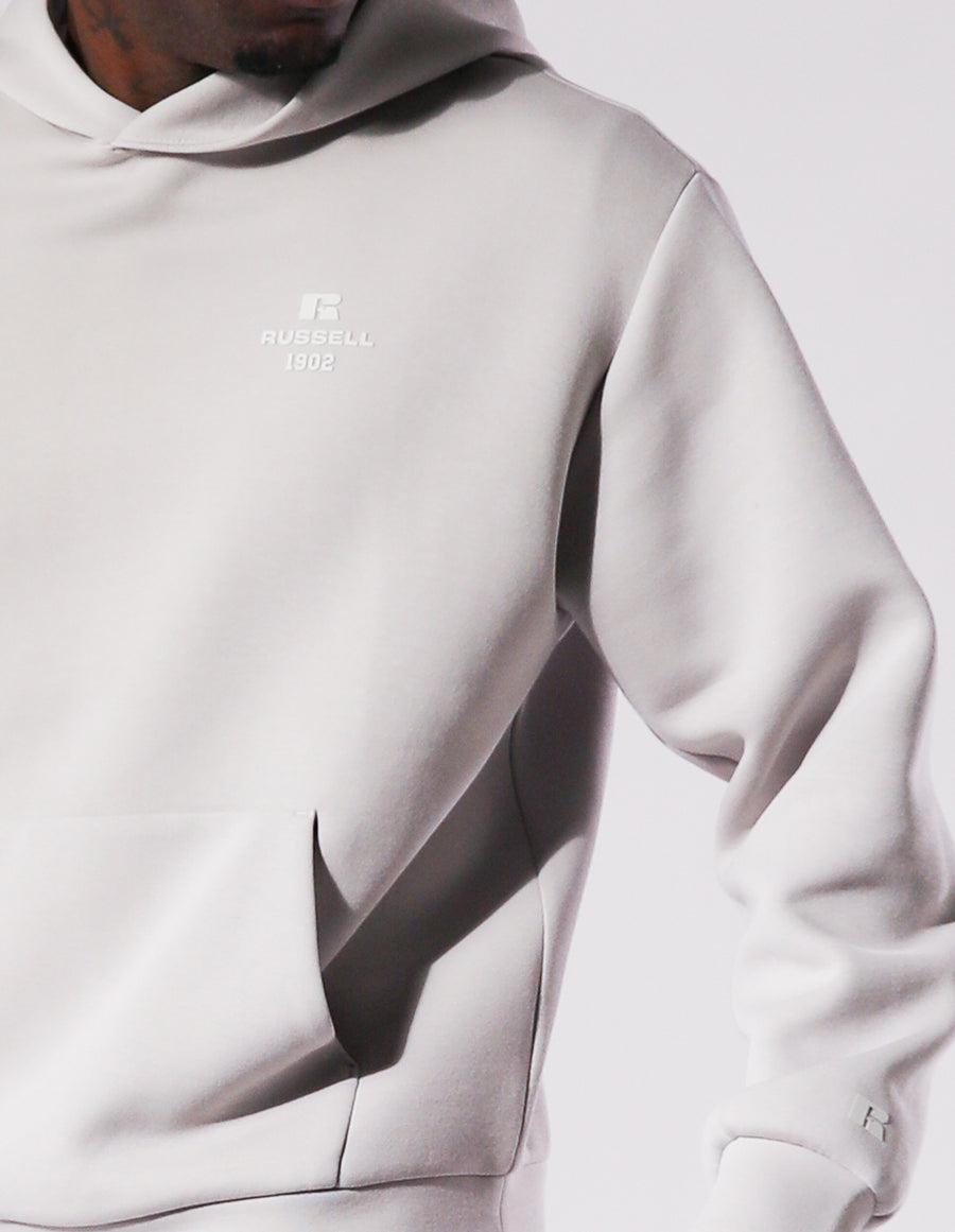 Russell Athletic Australia Men's R Tech Leisure 1902 Hoodie - Antarctica White Colour True Since 1902