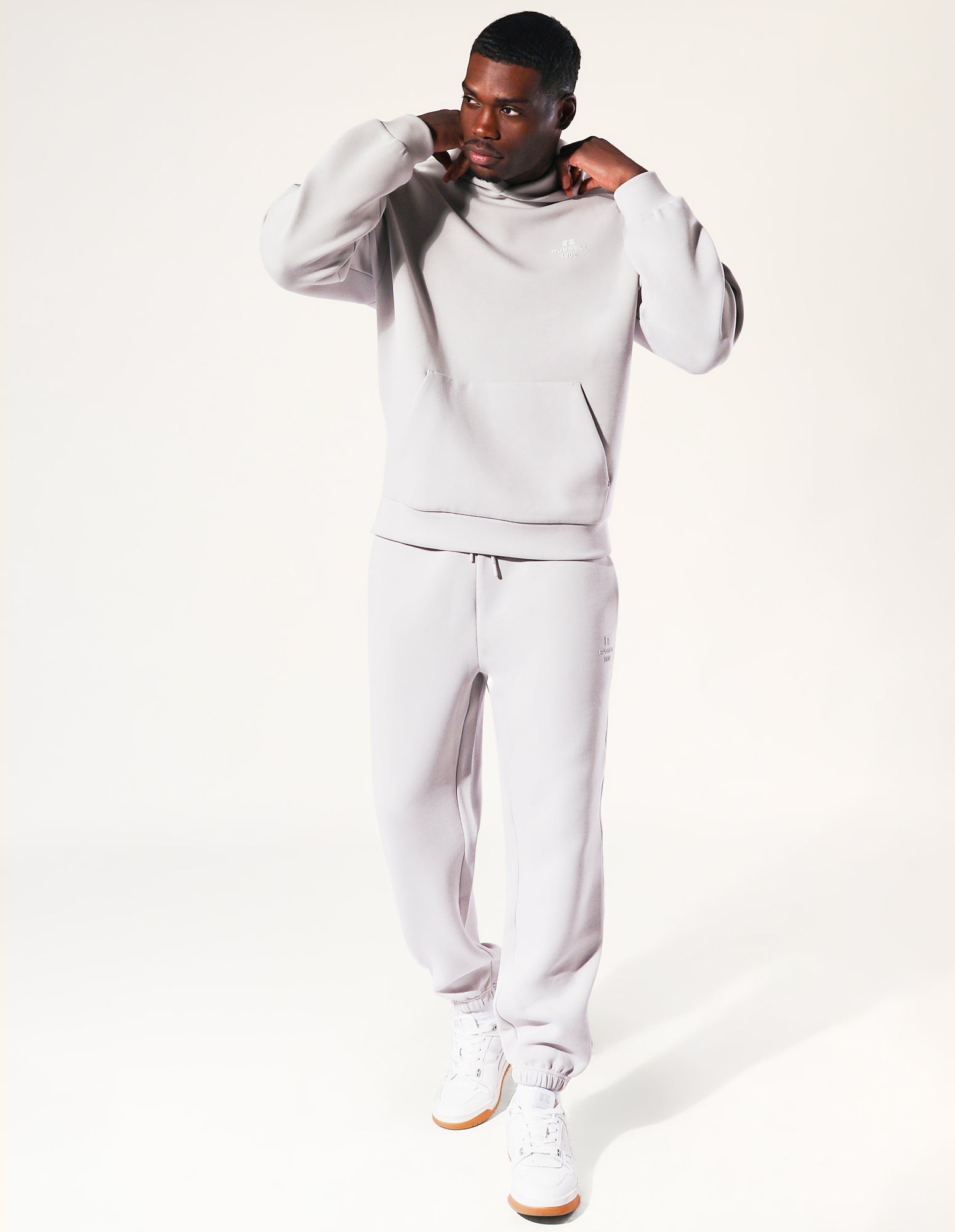 Men's R Tech Leisure 1902 Hoodie - Antarctica White Colour