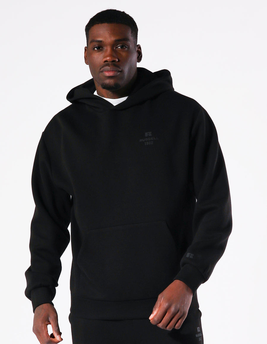 Russell Athletic Australia Men's R Tech Leisure 1902 Hoodie - Black True Since 1902