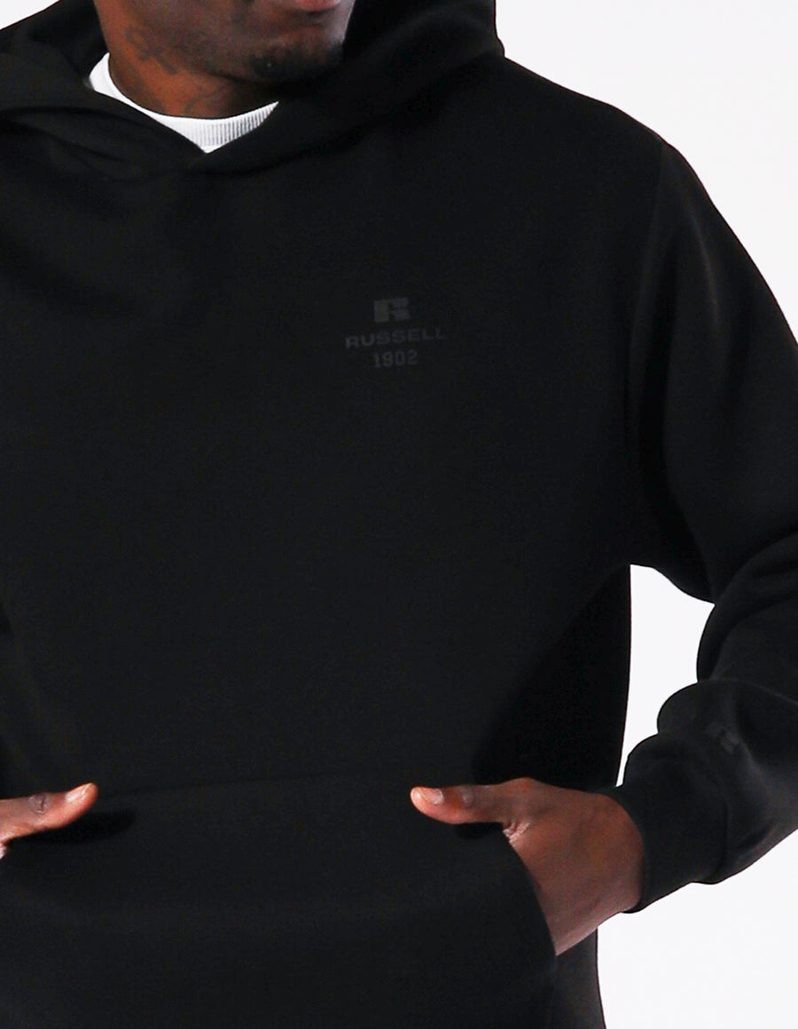 Russell Athletic Australia Men's R Tech Leisure 1902 Hoodie - Black True Since 1902