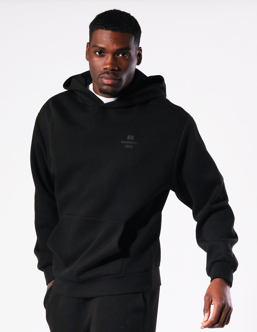 Russell Athletic Australia Men's R Tech Leisure 1902 Hoodie - Black True Since 1902