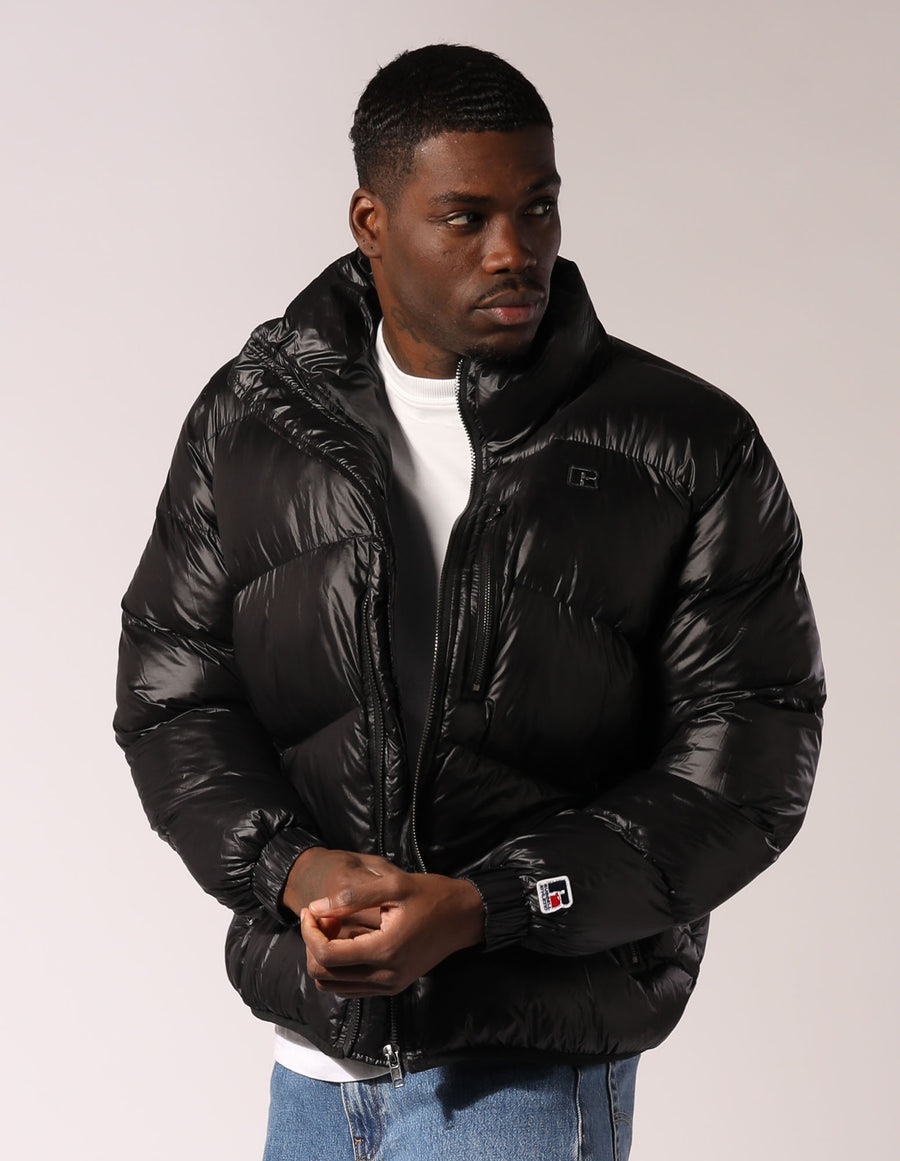 Russell Athletic Australia Men's 1902 Puffer Black Jacket True Since 1902