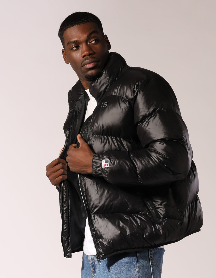 Russell Athletic Australia Men's 1902 Puffer Black Jacket True Since 1902