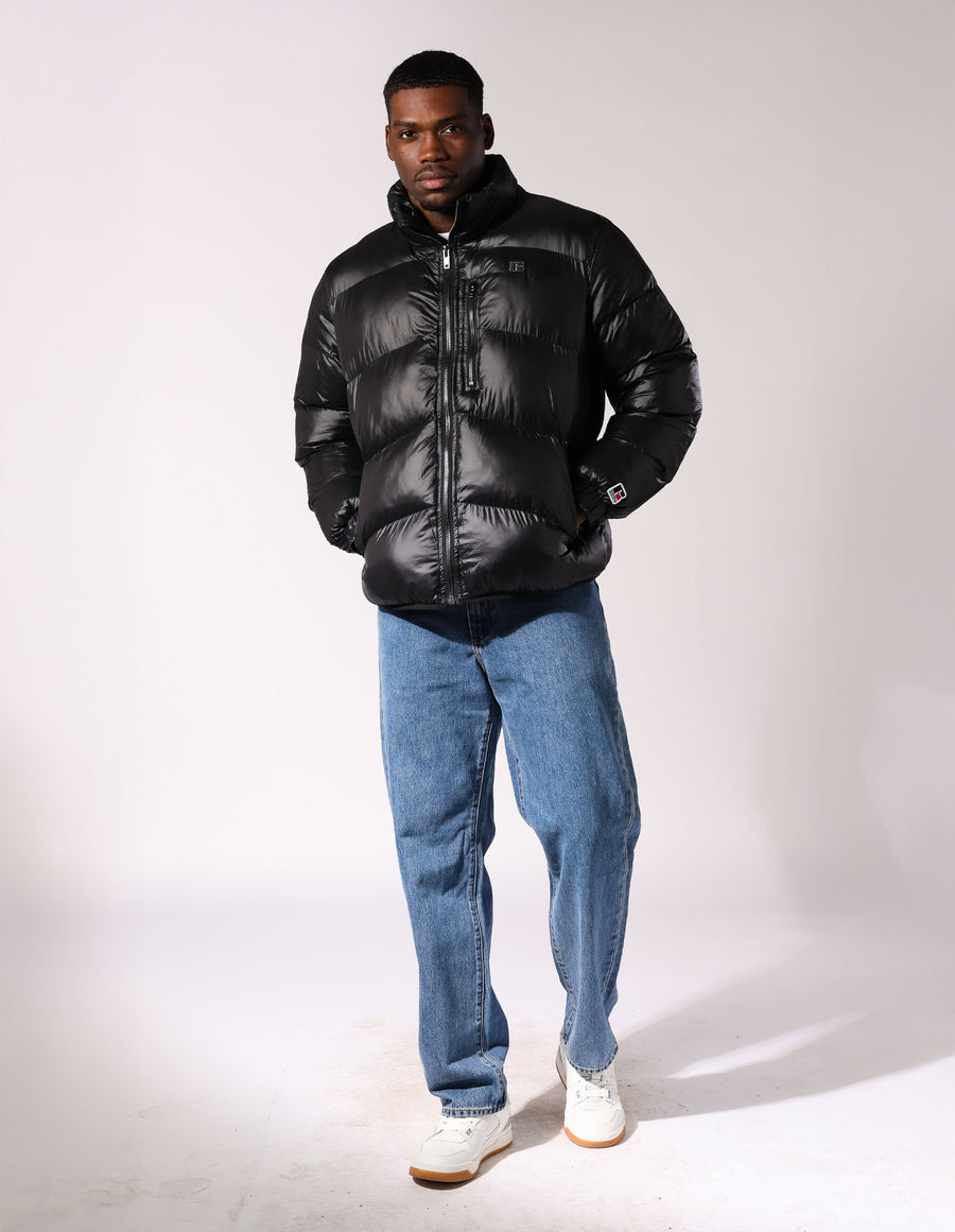 Russell Athletic Australia Men's 1902 Puffer Black Jacket True Since 1902