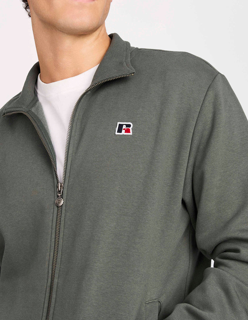 R Logo Mens Track Jacket - Spruce
