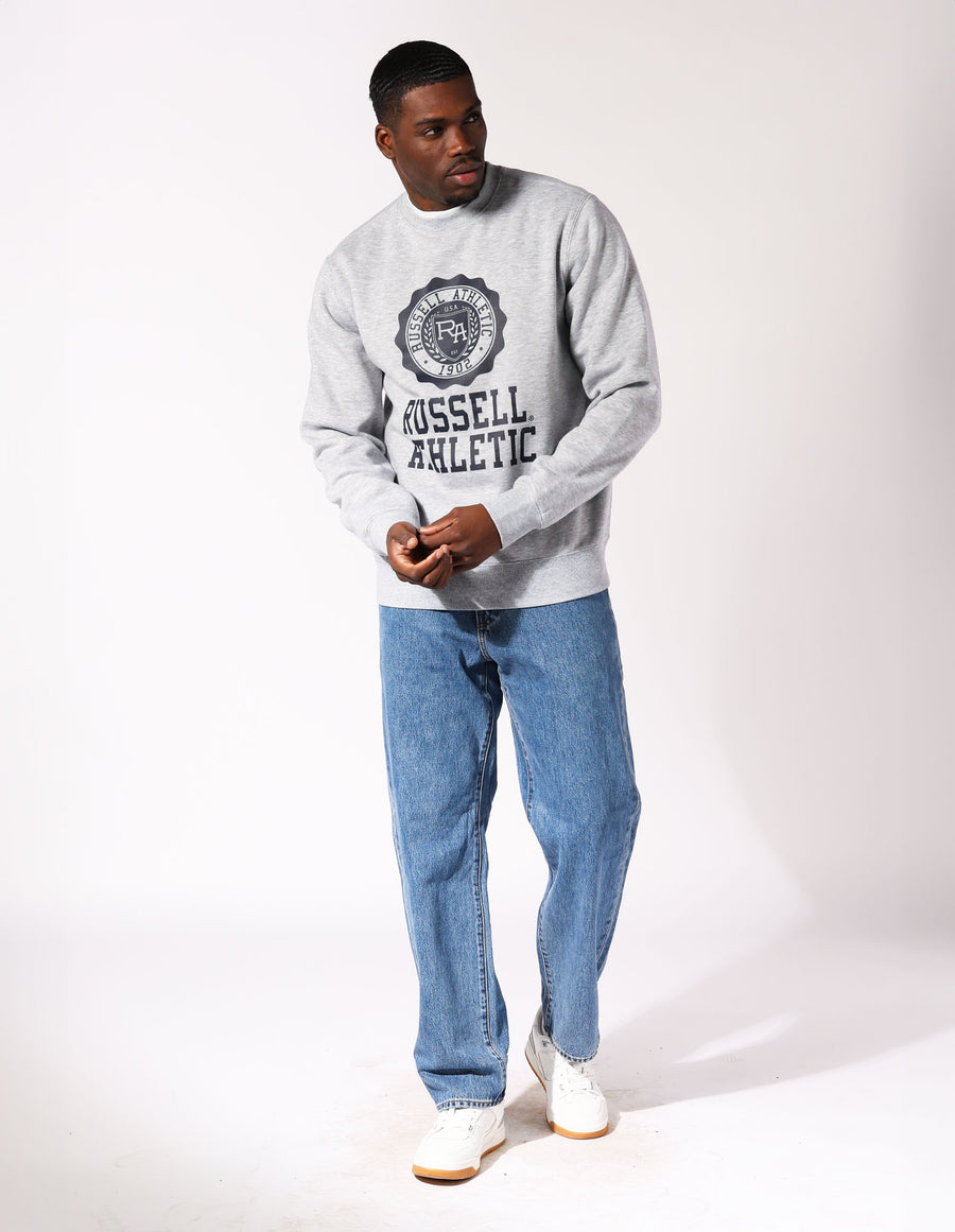Great Seal Men's Crew - Grey Marle