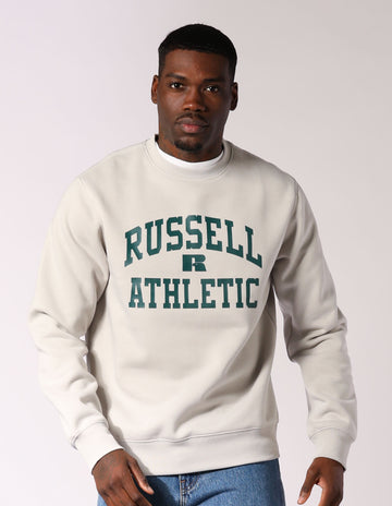 Russell Athletic Australia Men's Eagle Arch Crew - Antarctica White True Since 1902