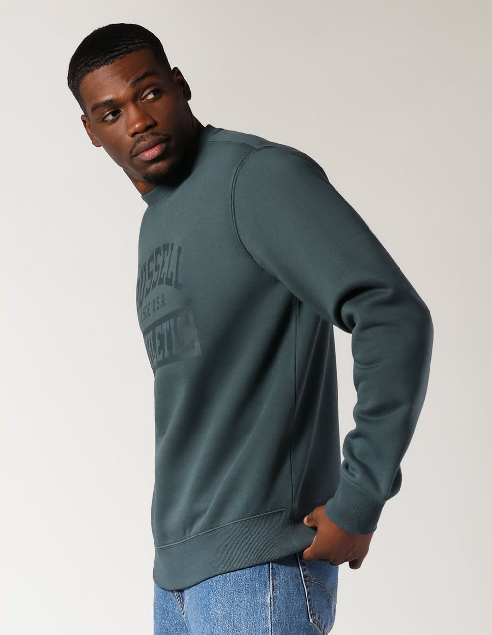 Russell Athletic Australia Men's Stack Crew - Bottlebrush True Since 1902