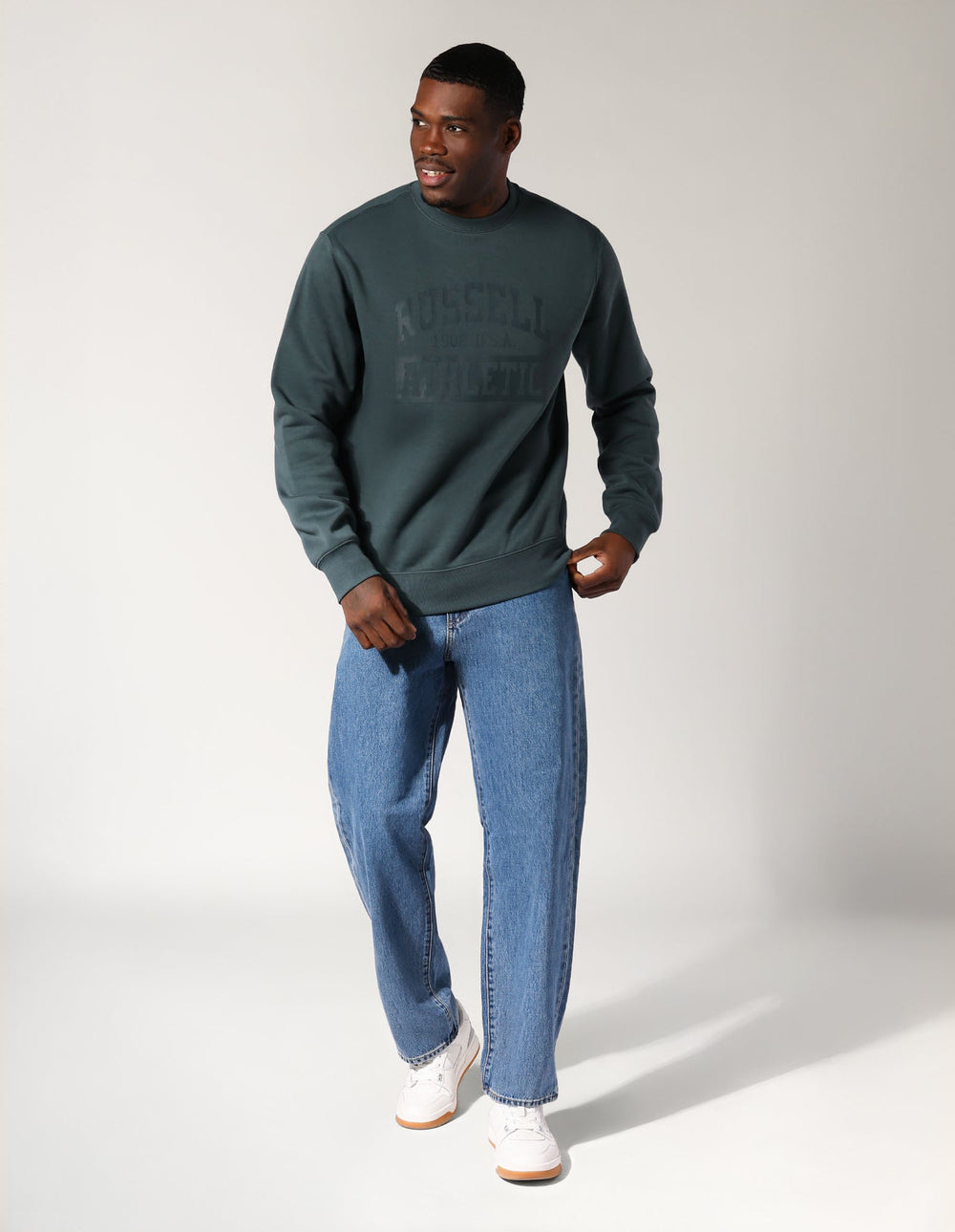 Russell Athletic Australia Men's Stack Crew - Bottlebrush True Since 1902