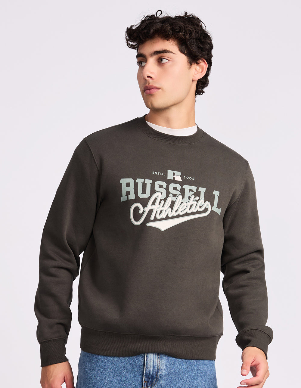 Russell Athletic Australia Brutalist Men's Crew - Raven True Since 1902