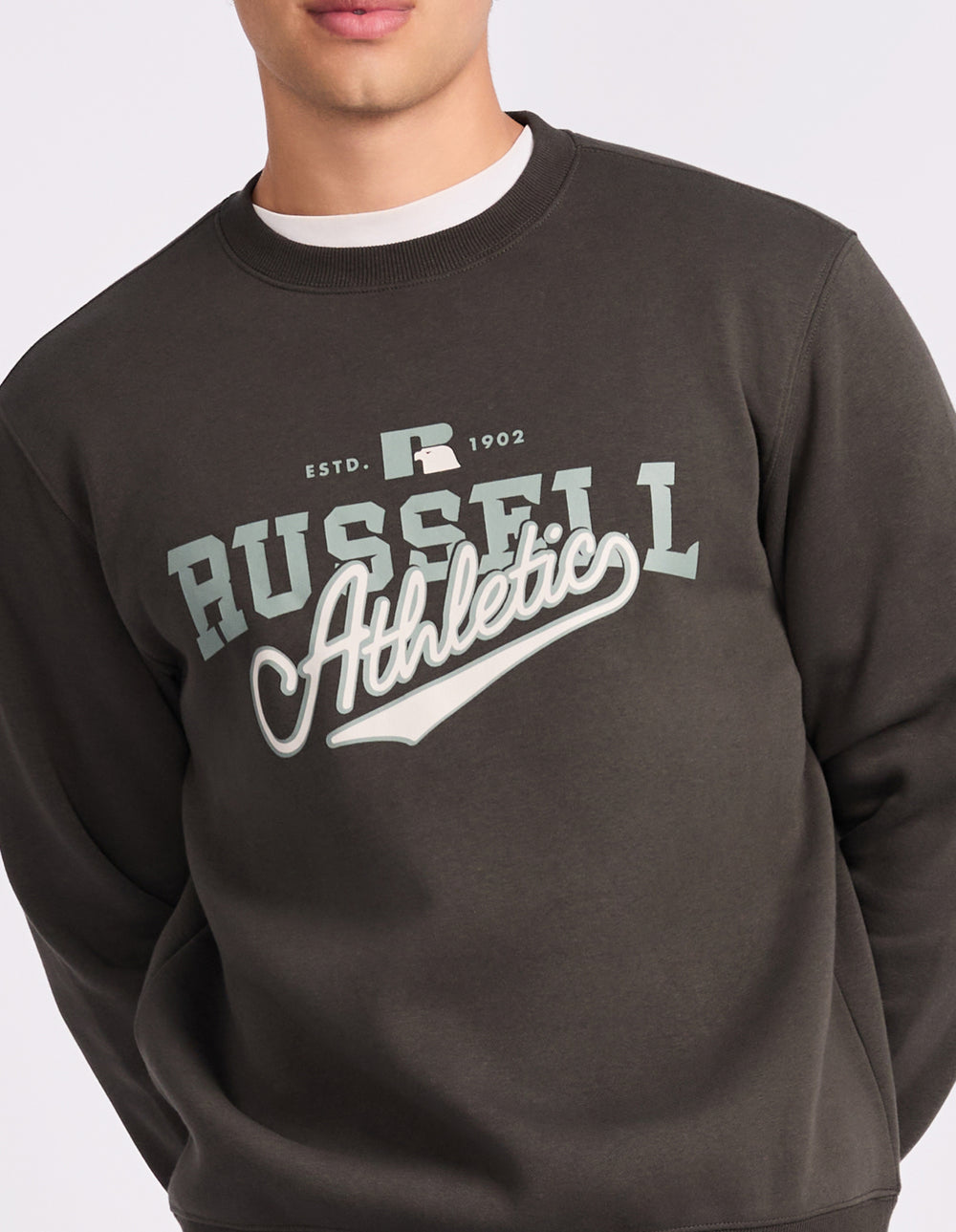Russell Athletic Australia Brutalist Men's Crew - Raven True Since 1902
