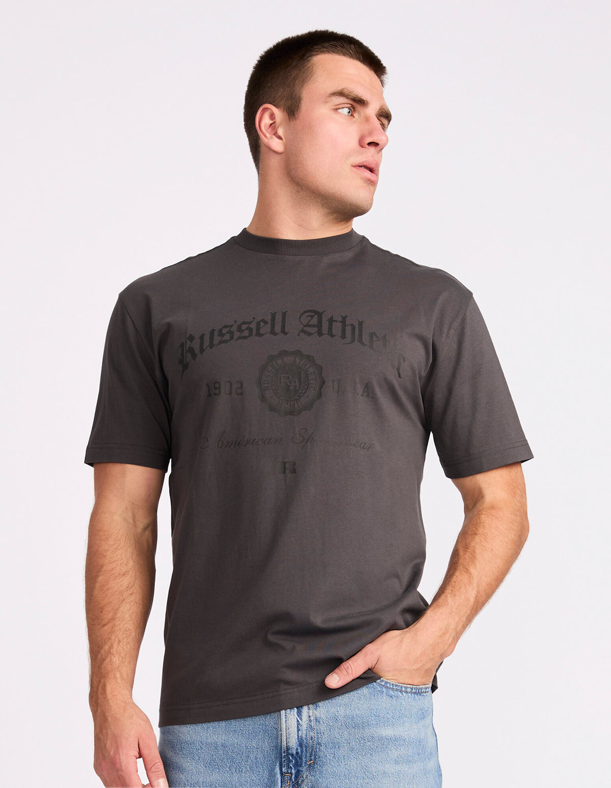 Black Letter Oversize Men's Tee