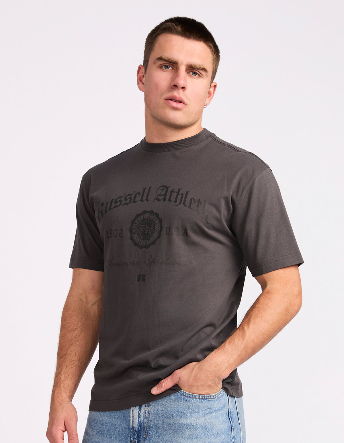Black Letter Oversize Men's Tee