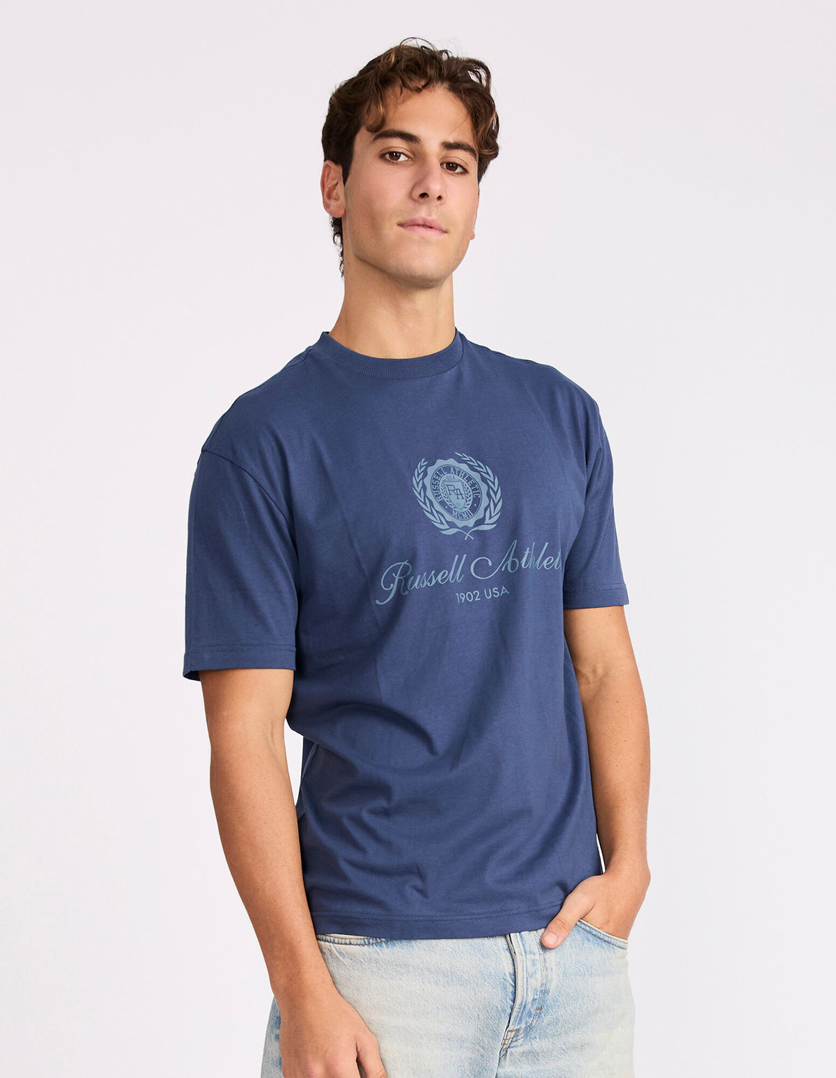 Russell Athletic Wreath Oversize Men's Tee