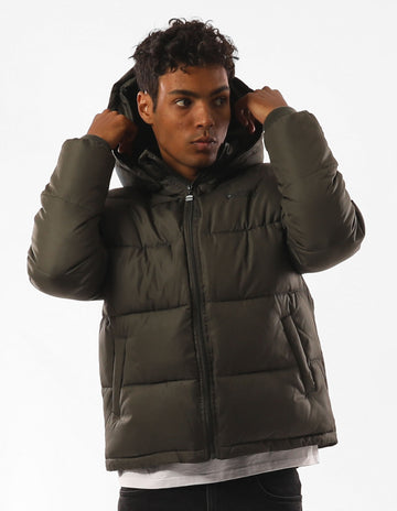 Russell Athletic Australia Men's Hampton Puffer Jacket - Olive True Since 1902