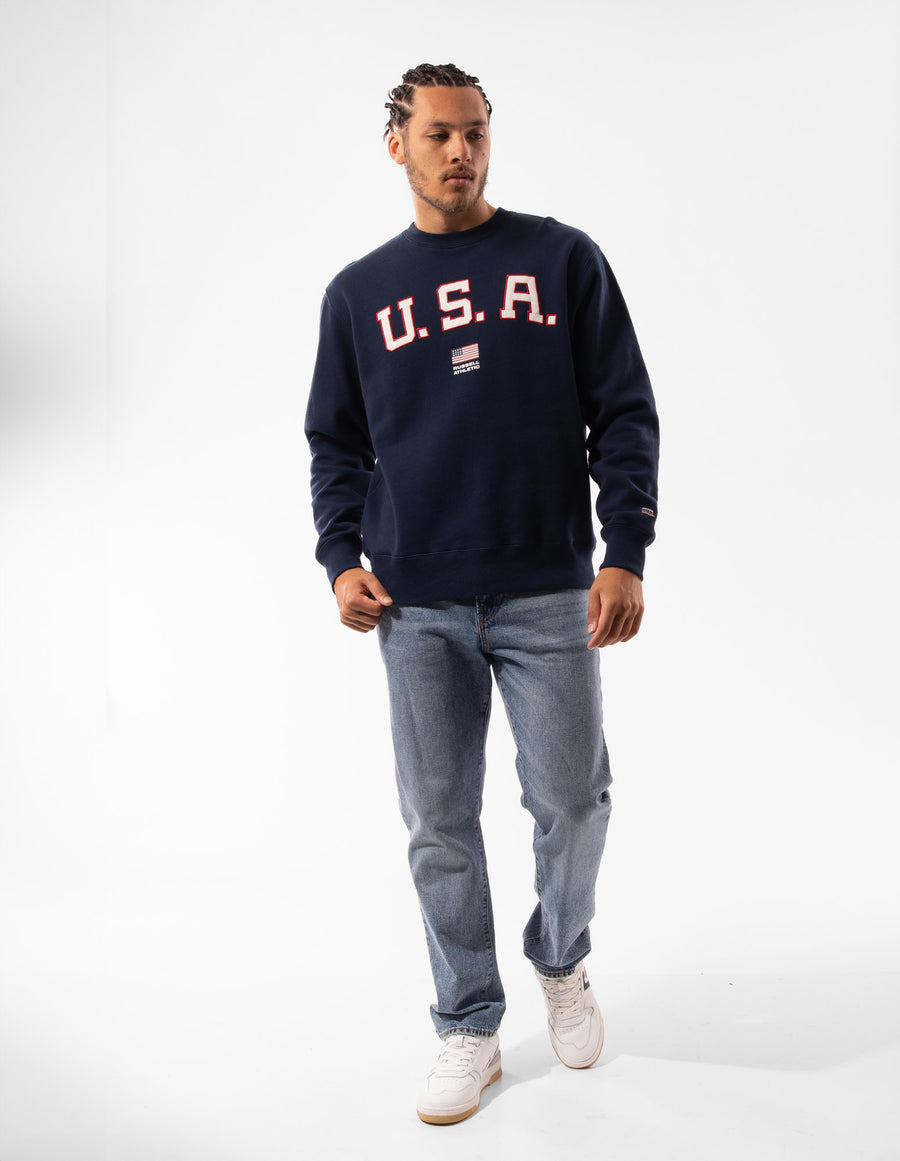 Russell Athletic Australia Men's Lewis Crew - LA Navy True Since 1902