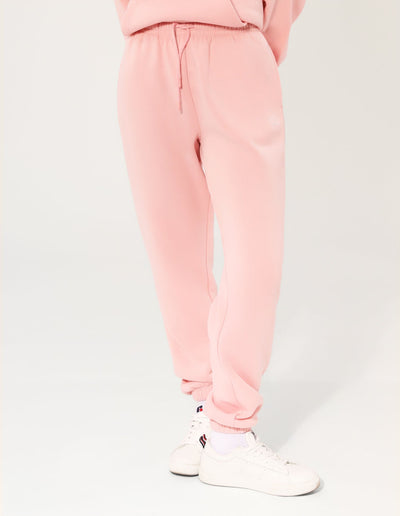 R Logo Elastic Cuff Women's Track Pants - Quartz Pink