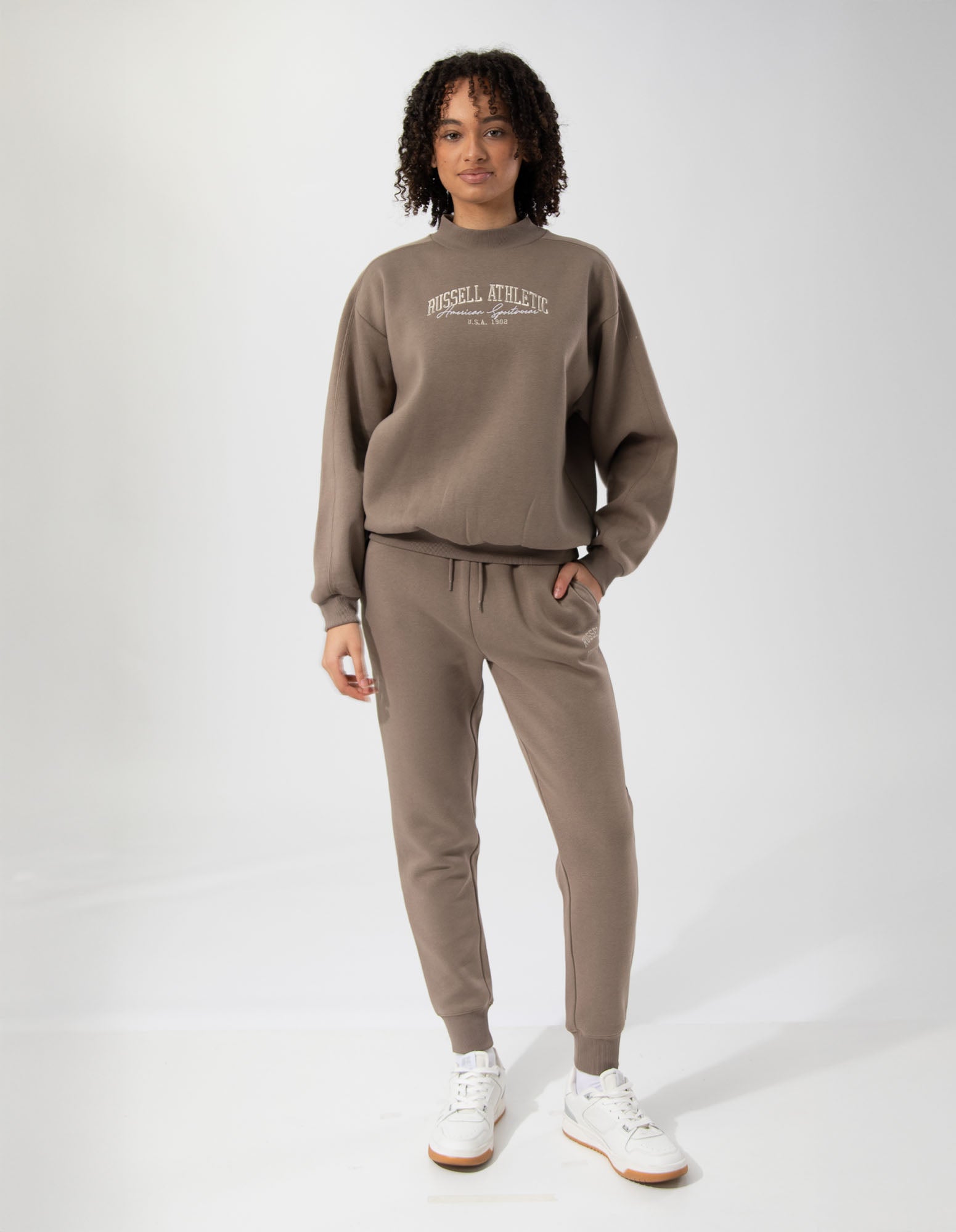 Arch Logo Women's Trackpants - Mocha