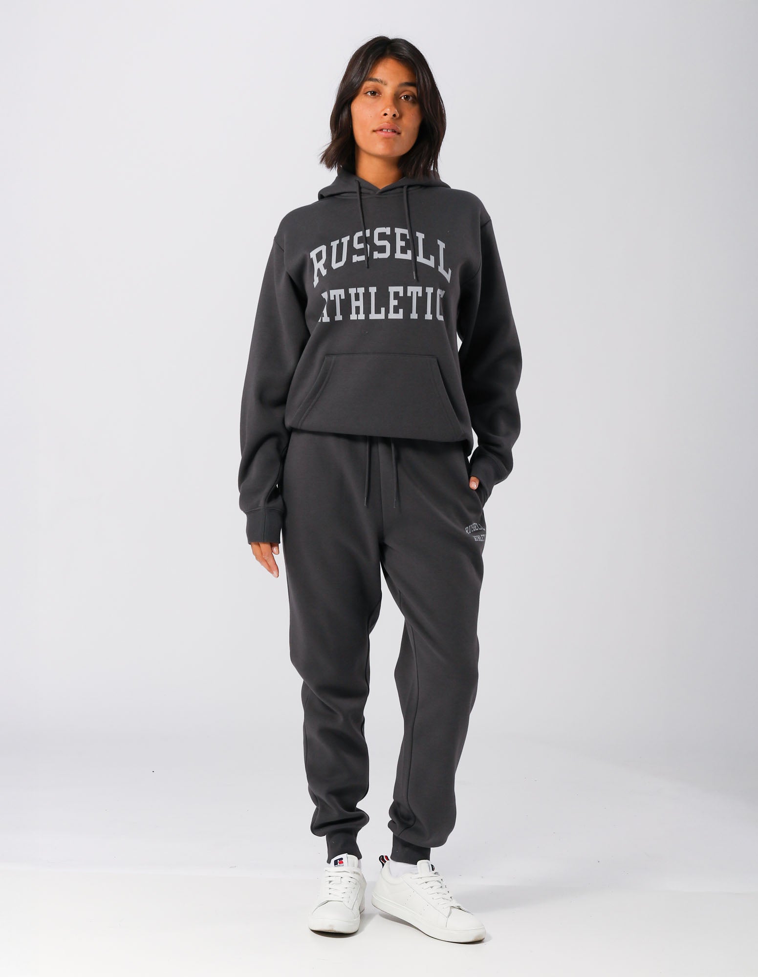 Russell Athletic Australia Womens Arch Logo Trackpant - Dark Grey True Since 1902