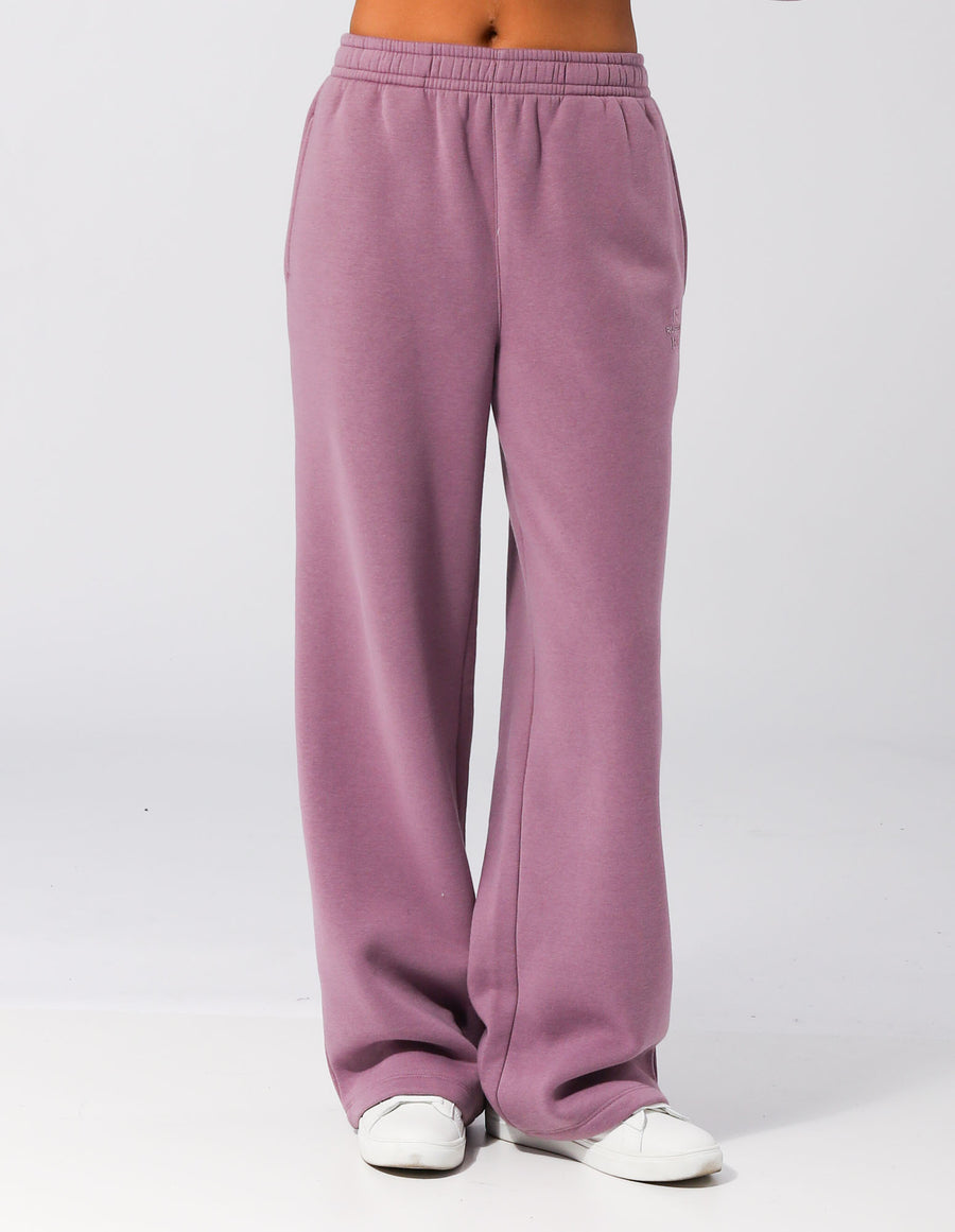 Russell Athletic Australia Women's 1902 Trio Wide Leg Pant - Elderberry True Since 1902