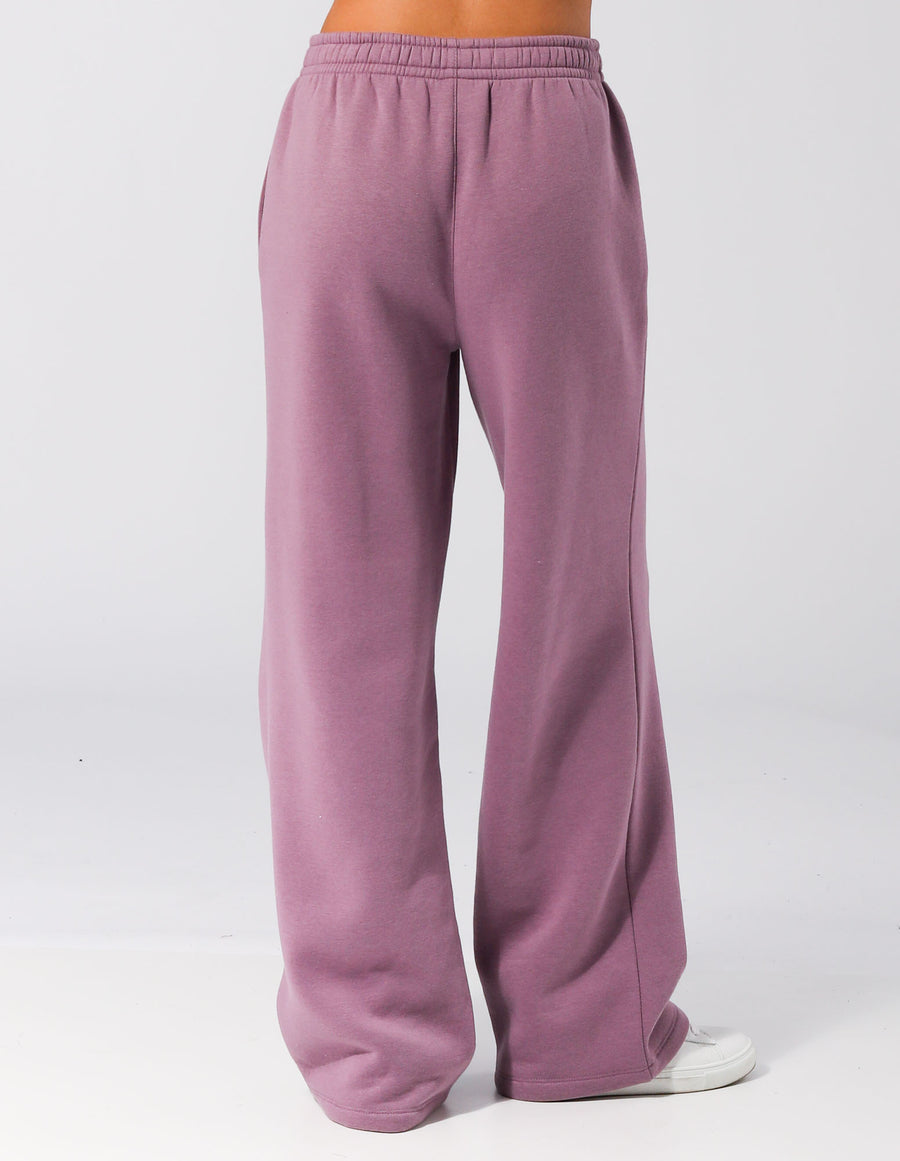 Russell Athletic Australia Women's 1902 Trio Wide Leg Pant - Elderberry True Since 1902