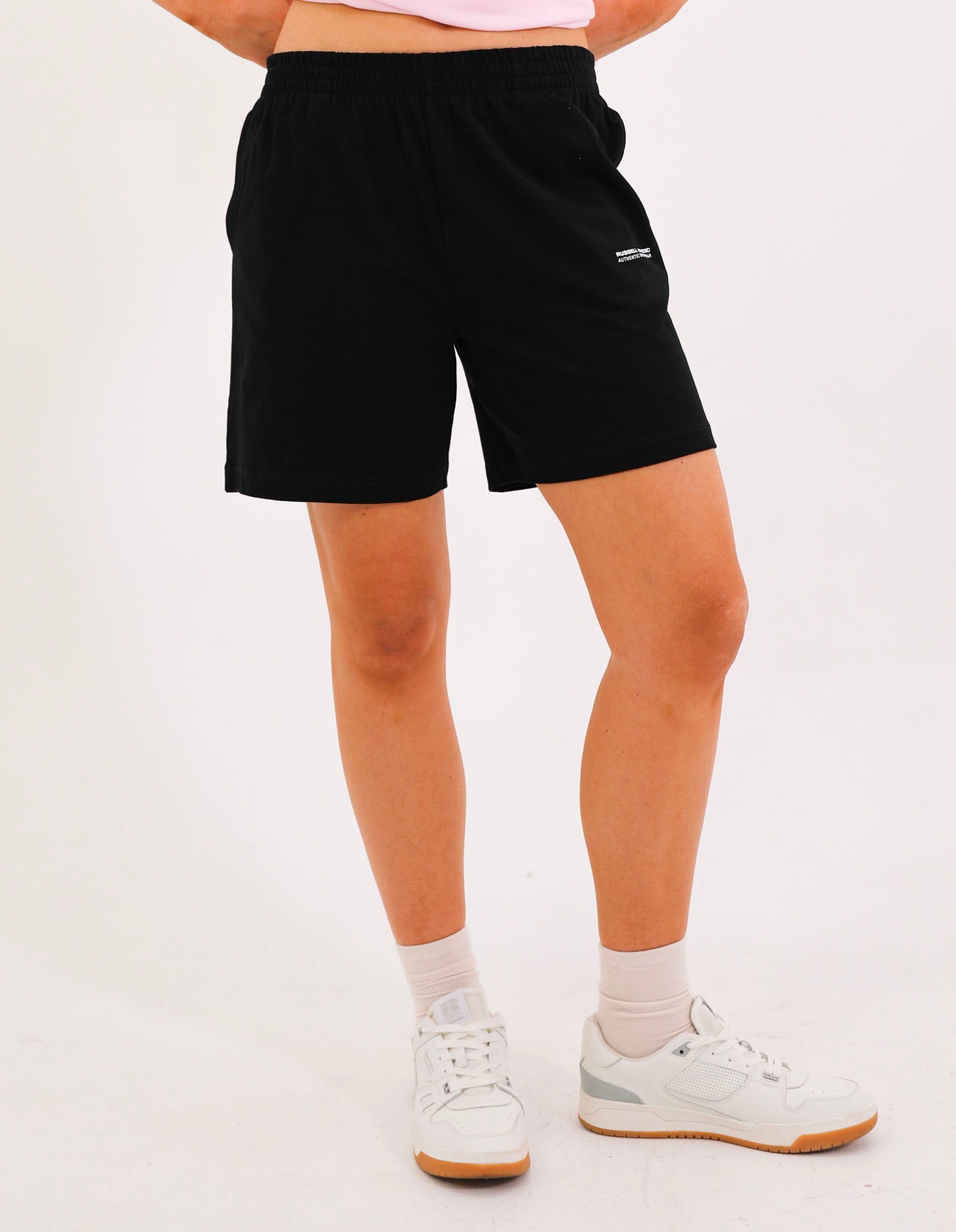 Womens Linear Rugby Short - Black