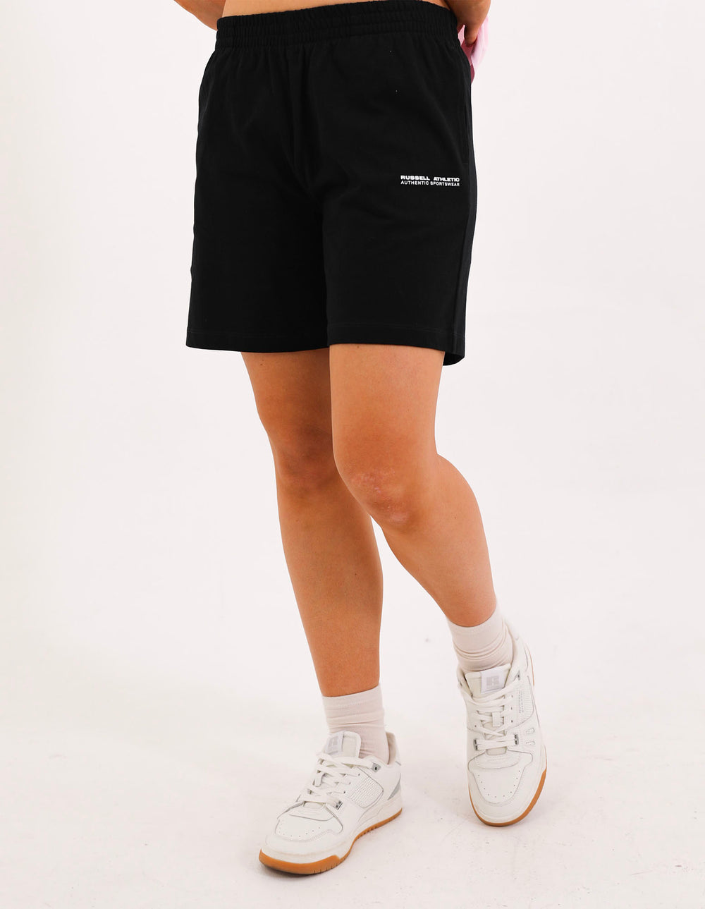 Womens Linear Rugby Short - Black
