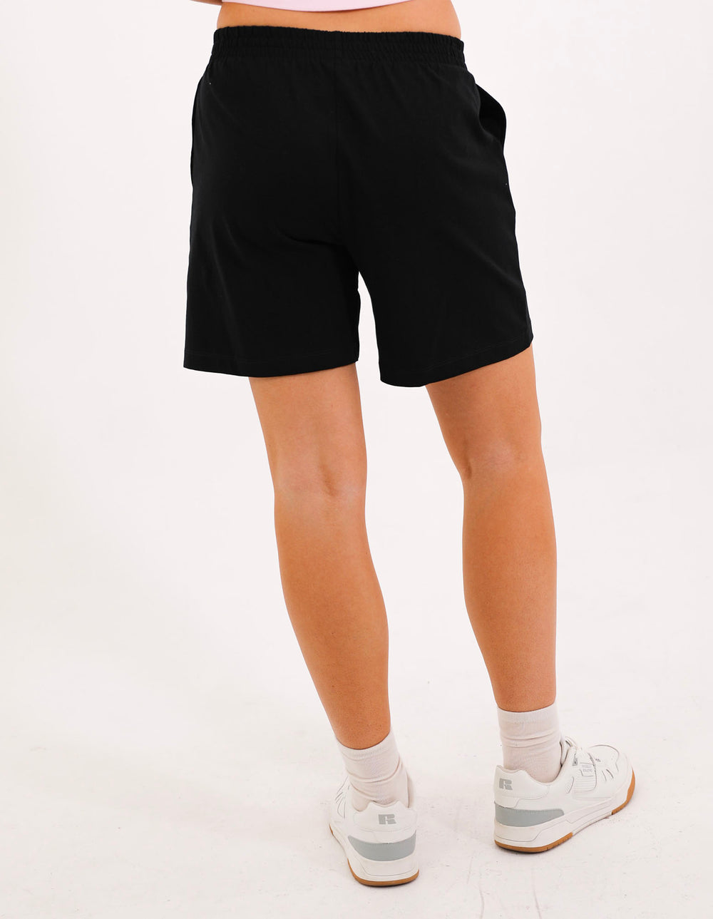 Womens Linear Rugby Short - Black